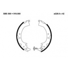 VBS659 MOTAQUIP Комплект тормозных колодок