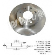 IBT-1413 IPS Parts Тормозной диск