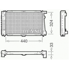 DRM05032 DENSO Радиатор, охлаждение двигателя