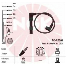 0501 NGK Комплект проводов зажигания