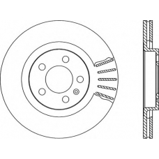 BDA1666.20 OPEN PARTS Тормозной диск