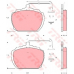 GDB783 TRW Комплект тормозных колодок, дисковый тормоз