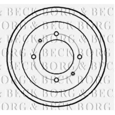 BBR7190 BORG & BECK Тормозной барабан