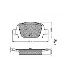 32897 SPIDAN Комплект тормозных колодок, дисковый тормоз