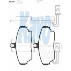 BP-2007 KAVO PARTS Комплект тормозных колодок, дисковый тормоз