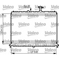 735501 VALEO Радиатор, охлаждение двигателя