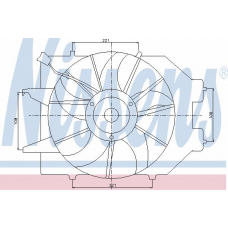 85217 NISSENS Вентилятор, охлаждение двигателя