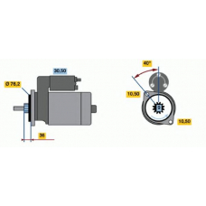 0 986 012 330 BOSCH Стартер