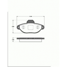1501222374 S.b.s. Комплект тормозных колодок, дисковый тормоз