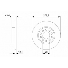 0 986 479 292 BOSCH Тормозной диск