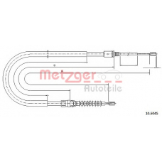 10.6045 METZGER Трос, стояночная тормозная система