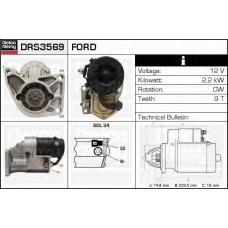DRS3569 DELCO REMY Стартер