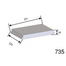 HB253C MISFAT Фильтр, воздух во внутренном пространстве