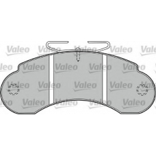 598137 VALEO Комплект тормозных колодок, дисковый тормоз