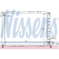 61723 NISSENS Радиатор, охлаждение двигателя