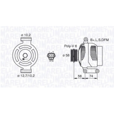 063380006010 MAGNETI MARELLI Генератор