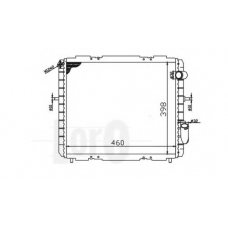 042-017-0045 LORO Радиатор, охлаждение двигателя