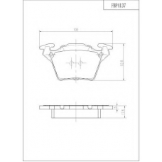 FBP4137 FI.BA Комплект тормозных колодок, дисковый тормоз