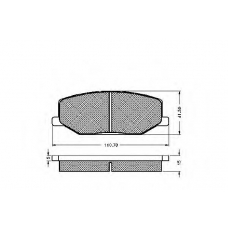 31020 SPIDAN Комплект тормозных колодок, дисковый тормоз