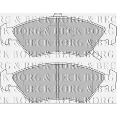 BBP1661 BORG & BECK Комплект тормозных колодок, дисковый тормоз