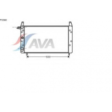 FT2068 AVA Радиатор, охлаждение двигателя