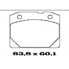 BL1033A1 FTE Комплект тормозных колодок, дисковый тормоз