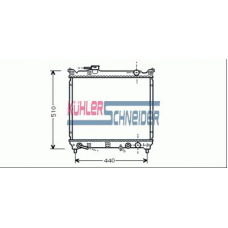 2200231 KUHLER SCHNEIDER Радиатор, охлаждение двигател