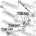 TAB-143 FEBEST Втулка, рычаг колесной подвески