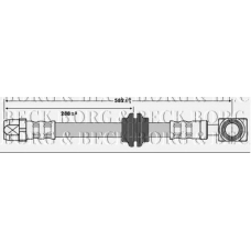 BBH6724 BORG & BECK Тормозной шланг