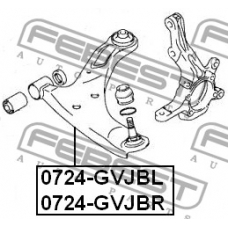 0724-GVJBL FEBEST Рычаг независимой подвески колеса, подвеска колеса