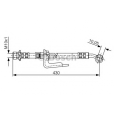 1 987 476 848 BOSCH Тормозной шланг