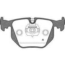 BPA0381.30 OPEN PARTS Комплект тормозных колодок, дисковый тормоз