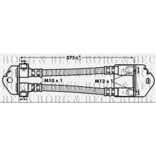 BBH6998 BORG & BECK Тормозной шланг