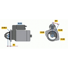 0 001 230 008 BOSCH Стартер