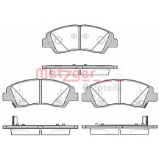 1583.02 METZGER Комплект тормозных колодок, дисковый тормоз