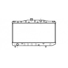 TO2061 AVA Радиатор, охлаждение двигателя