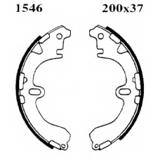 01546 BSF Комплект тормозных колодок