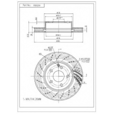 FBD230 FI.BA Тормозной диск