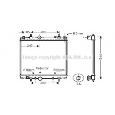PEA2275 AVA Радиатор, охлаждение двигателя