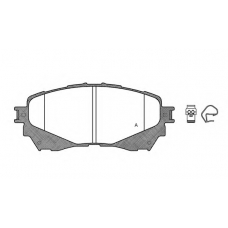 BPA1538.04 OPEN PARTS Комплект тормозных колодок, дисковый тормоз