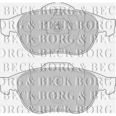 BBP1764 BORG & BECK Комплект тормозных колодок, дисковый тормоз