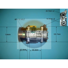 14-1239 AUTO AIR GLOUCESTER Компрессор, кондиционер