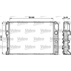 732855 VALEO Радиатор, охлаждение двигателя