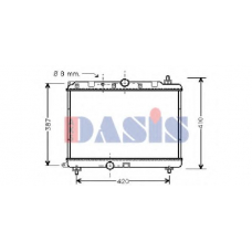 370410N AKS DASIS Радиатор, охлаждение двигателя