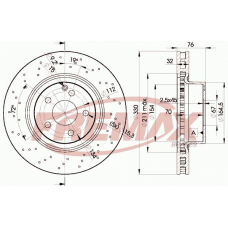 BD-5038-50 FREMAX Тормозной диск