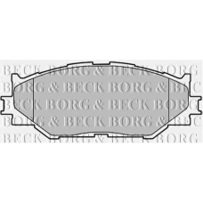BBP1993 BORG & BECK Комплект тормозных колодок, дисковый тормоз