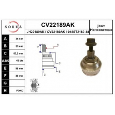 CV22189AK EAI Шарнирный комплект, приводной вал