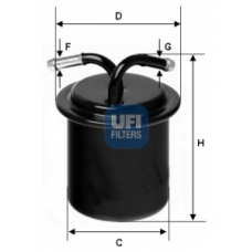 31.593.00 UFI Топливный фильтр