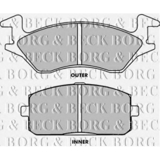 BBP1264 BORG & BECK Комплект тормозных колодок, дисковый тормоз