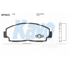 BP-9043 KAVO PARTS Комплект тормозных колодок, дисковый тормоз